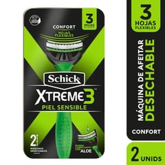 SCHICK - Maquina Afeitar Xtreme 3 Sensible X 2und