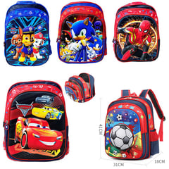 ESPASA CALPE - Morral escolar para niños paw patrol grande 3 compartimentos