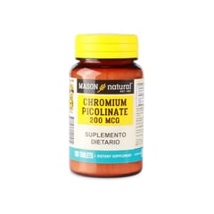 MASON NATURAL - Chromium Picolina 200mcg 100tab - Unidad a $472