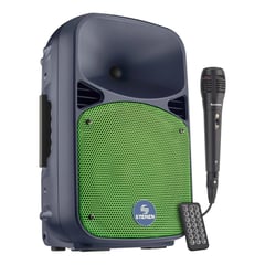 STEREN - Parlante de 8" 1,100 W PMPO Bluetooth, batería recargable y micrófono