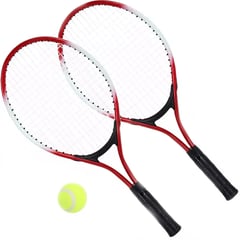 GENERICO - Raquetas X2 Juego Tenis Pelota Junior Niños Aluminio