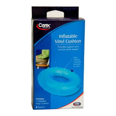 CAREX - Cojín Coxis Inflable Vinilo Azul