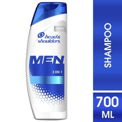 HEAD AND SHOULDERS - Shampoo Head & Shoulders 3en1 Para Hombres X 700ml