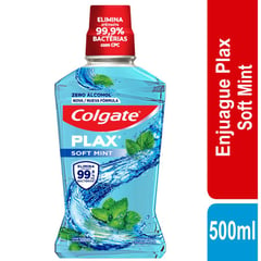 COLGATE - Enjuague Bucal Plax Soft Mint X 500ml