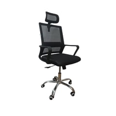 AKIVOY - Silla Oficina Gerencial Taipéi Ergonómica Giratoria Color Negro