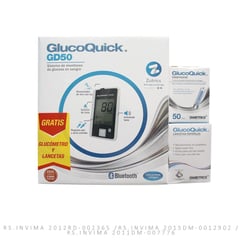 GLUCOQUICK - Oferta Glucometro Gd50+lancetas