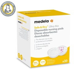 MEDELA - Discos Safe Dry Absorbente Desechable X 30und