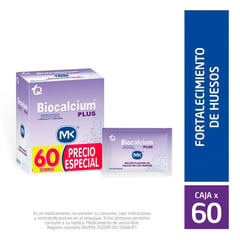 MK - Precio Especial Biocalcium Plus 600mg X 60 Sobres