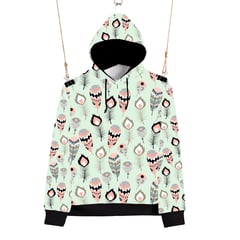 GENERICO - Buso Saco Hoodie Flowers BELLGYCA