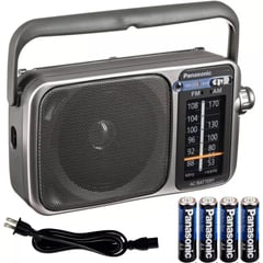 PANASONIC - Radio AMFM Corriente o Pilas Conector Audifonos