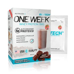 GENERICO - PROTEINA ONE WEEK / CHOCOLATE X 7 SOBRES - WHEY PROTEIN 7900