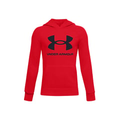 UNDER ARMOUR - Buzo Niño RIVAL FLEECE HOOD Rojo