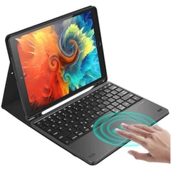 GENERICO - Estuche teclado + touchpad ipad pro 11 año 2018 /2020 /2021 negro