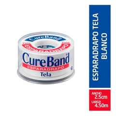 CURE BAND - Esparadrapo Tela 1x5 Yda Carrt Cureband