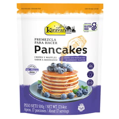 KARAVANSAY - Premezcla para pancakes y waffles sabor arándanos x500gr