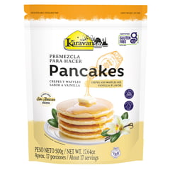 KARAVANSAY - Premezcla para pancakes y waffles sabor vainilla x500gr