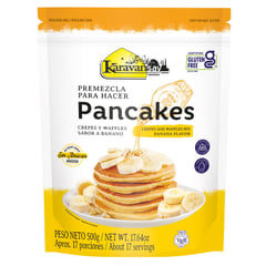 KARAVANSAY - Premezcla para hacer pancakes y waffles sabor banano x500gr