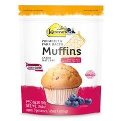 KARAVANSAY - Premezcla para hacer muffins sabor natural x500 gr