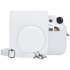 GENERICO - Estuche para Cámara Fujifilm Instax Mini 12 - Blanco Arcilla