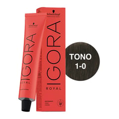 SCHWARZKOPF - Igora Royal Tono 1-0 Negro Natural 60mL