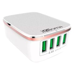 IGOMA - Cargador Carga Rápida De 4.4 Mah, 4 Puertos