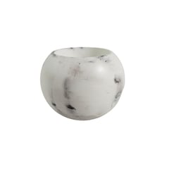 DE CONCRETO MATERAS Y DISEÑO - Matera Luna Mini de Cemento 7x5.5 cm Marmól Negro