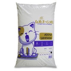 GENERICO - Arena Sanitaria Para Gatos Wild Cats 25 Kg Aroma a Café