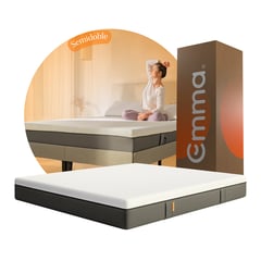 EMMA - Colchón Original Semidoble Firmeza Media Memory Foam Tecnología Alemana Soporte Ergonómico 120x190cm