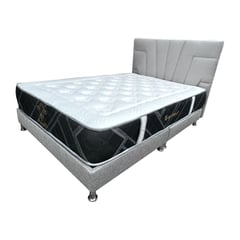 DORMIPUFF - Colchon Con Base Cama mas Cabecero Doble 140cm