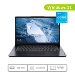LENOVO - Laptop Idea pad 1 14au7Core I3-1215u, 8gb , 256gb Ssd, 14hd cloud grey