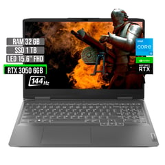 LENOVO - LOQ INTEL CORE I5-13420H SSD 1TB RAM 32GB RTX 3050 6GB LED 15.6" FHD 144HZ