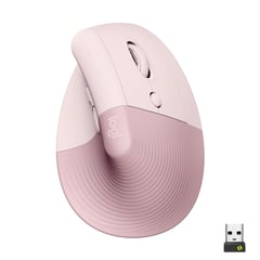 LOGITECH - Mouse Ergonómico Avanzado Lift Vertical Rosado