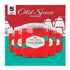 OLD SPICE - Desodorante Pure Sport 5 Unidades x 68g.