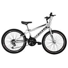 SFORZO - Bicicleta Niño Rin 24 Doble Pared 18 Cambios Blanco