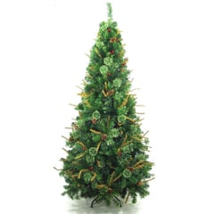 GENERICO - Arbol de Navidad Pino Sterling 2.10m Verde 1164 Ramas GIO Home