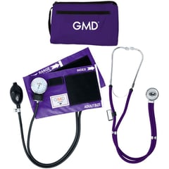 GMD - KIT TENSIOMETRO MANUAL- FONENDOSCOPIO RAPPAPORT MORADO