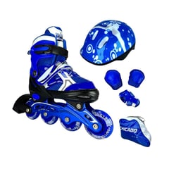 CHICAGO - Patines Semiprofesionales Kit Protecciones XS Azul