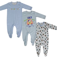 MUNDO BEBE - pijama para bebe niño enterizas x3 unid bebé.