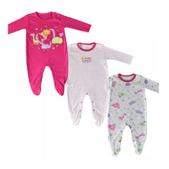 MUNDO BEBE - pijama para bebe niña enterizas x3 unid bebé.