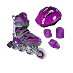 BLADERUNNER - Patines Semiprofesionales Kit Blades Protecciones S Morado