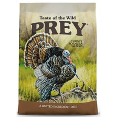 TASTE OF THE WILD - Prey Turkey Pavo Perros Adultos 25lb Nuevo