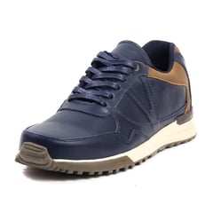 VILLABONR - Tenis Para Hombre Cuero VA-3009 Azul