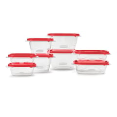 RUBBERMAID - Set Envases Plásticos X8 Portacomidas