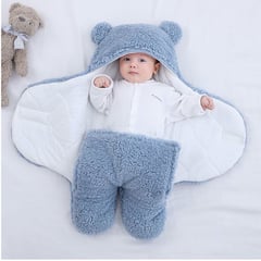 BABY ALIVE - Manta cobertor en sleeping para bebe de calidad termico Azul