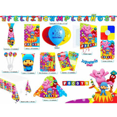 GENERICO - Kit piñata pocoyo decoración completa