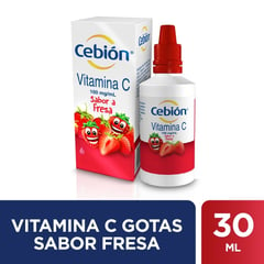CEBION - Vitamina C Gotas Fresa X 30ml