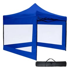 JARDIMEX - Carpa 3x3 azul con pared transparente