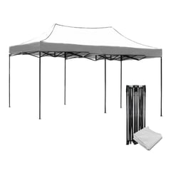 JARDIMEX - Carpa plegable 3x6 blanca sin paredes