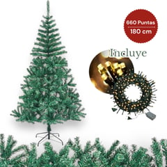 MULTIPLACE COLOMBIA - Árbol navidad clásico 180 cm importado de 660 ramas Economico