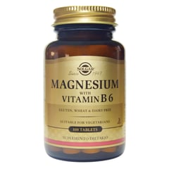 SOLGAR - Magnesium Vitamina B6 X 100 Tabletas